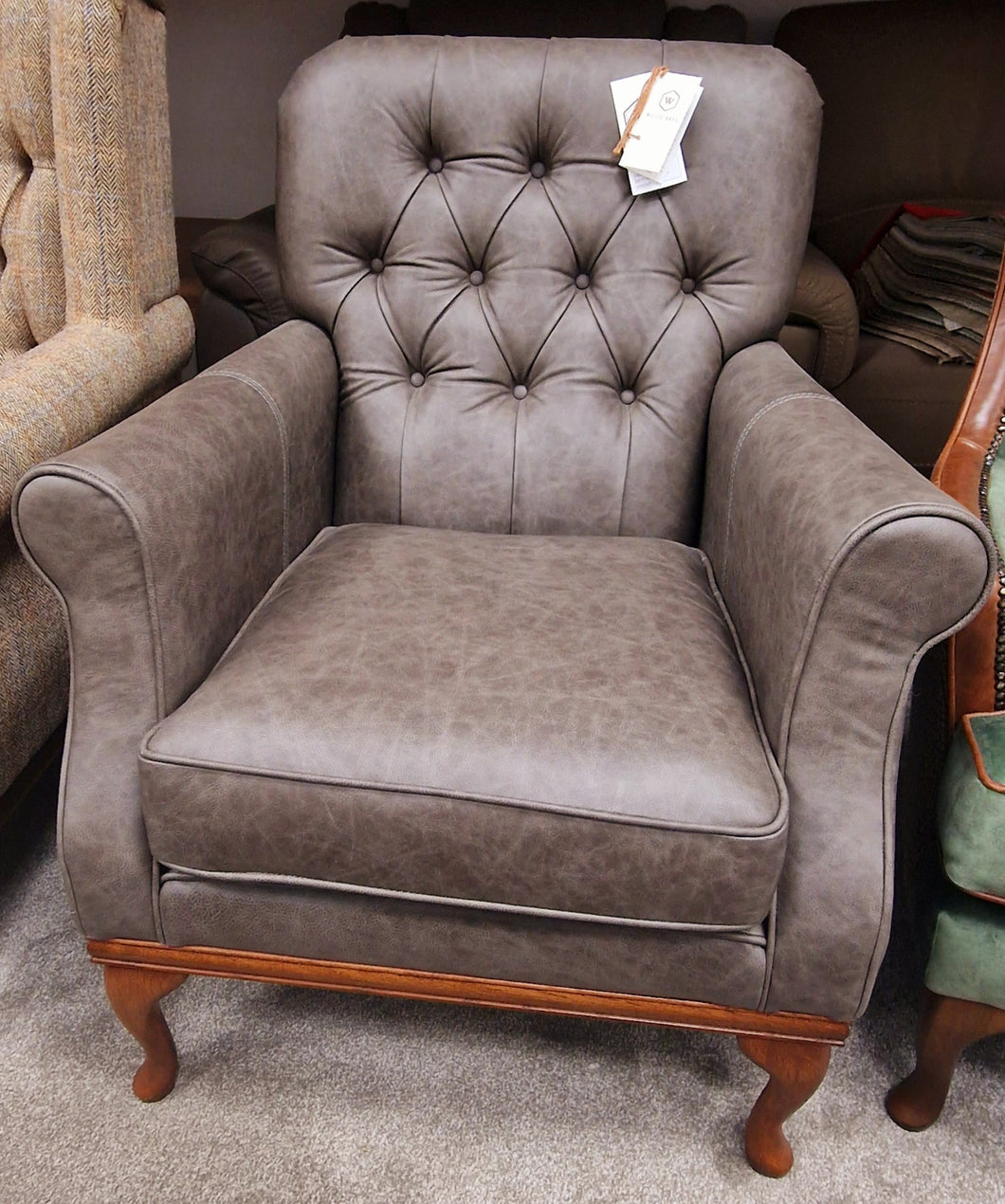 Wood Brothers Burnham Armchair - Tuscany Pewter *STAR BUY*