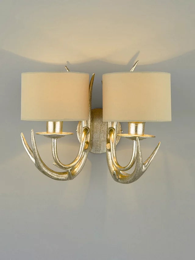 Laura Ashley - Mulroy 2 Arm Wall Light- Champagne