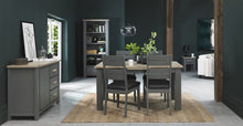 Load image into Gallery viewer, Oakham Extension Dining Table - Dark Grey and Scandi Oak *LIMITED STOCK AVAILABLE*
