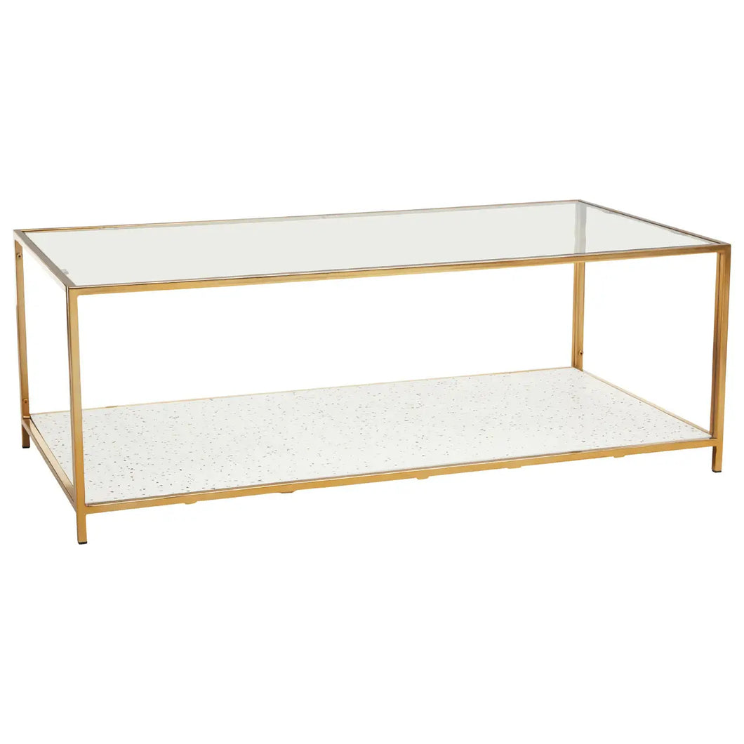 Novi Occasional Table Collection - Terrazzo/Gold
