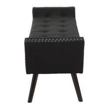 Load image into Gallery viewer, Alea Fabric Bench - Black
