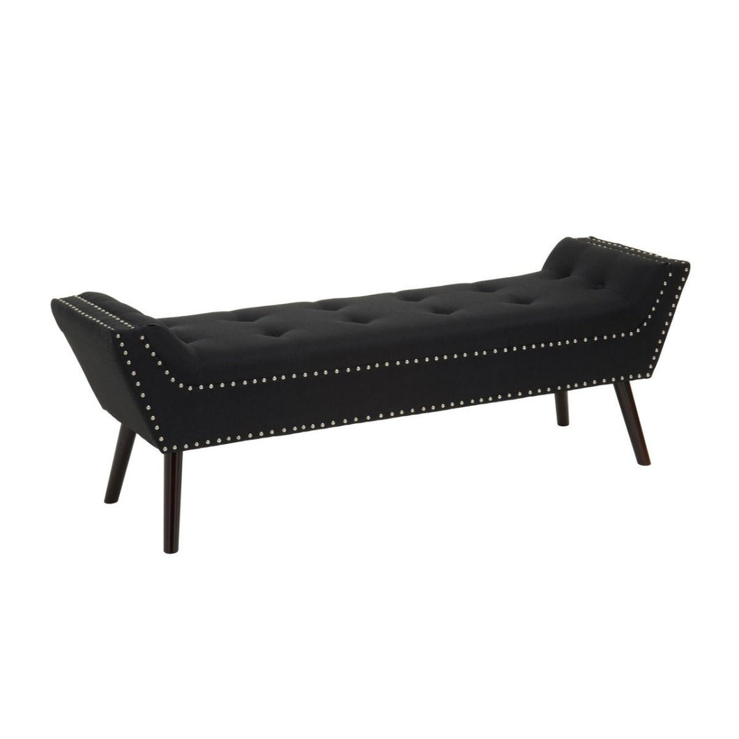 Alea Fabric Bench - Black