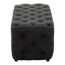 Load image into Gallery viewer, Alea Velvet Bench - Black
