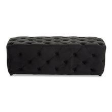 Load image into Gallery viewer, Alea Velvet Bench - Black
