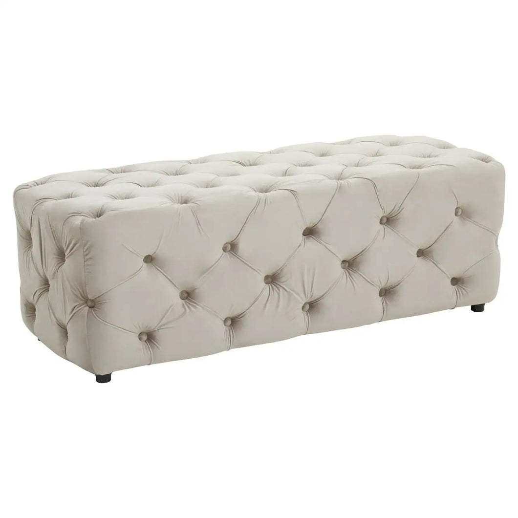 Alea Velvet Bench - Mink