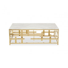 Load image into Gallery viewer, Aprilia Occasional Table Collection - White Marble/Gold
