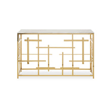 Load image into Gallery viewer, Aprilia Occasional Table Collection - White Marble/Gold
