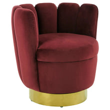 Load image into Gallery viewer, Beauly Velvet Accent Chair - Wine
