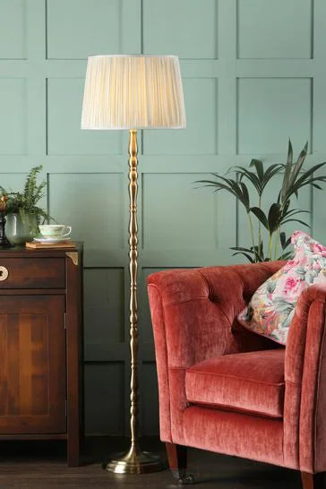 Laura Ashley - Corey Floor Lamp Base - Antique Brass