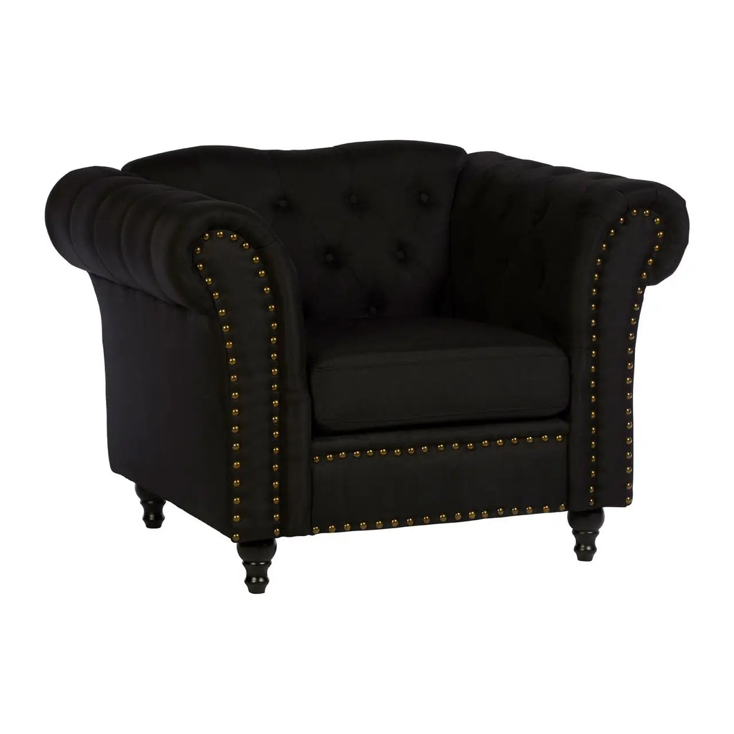 Fable Chesterfield Upholstery Collection - Black