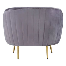 Load image into Gallery viewer, Florina Armchair - Grey Velvet
