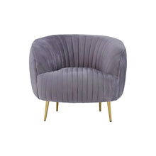 Load image into Gallery viewer, Florina Armchair - Grey Velvet
