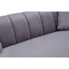 Load image into Gallery viewer, Florine 3 Seater Sofa - Grey Velvet
