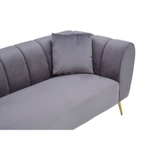 Load image into Gallery viewer, Florine 3 Seater Sofa - Grey Velvet
