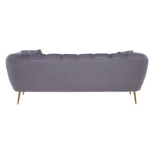 Load image into Gallery viewer, Florine 3 Seater Sofa - Grey Velvet
