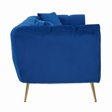 Load image into Gallery viewer, Florine 3 Seater Sofa - Midnight Velvet
