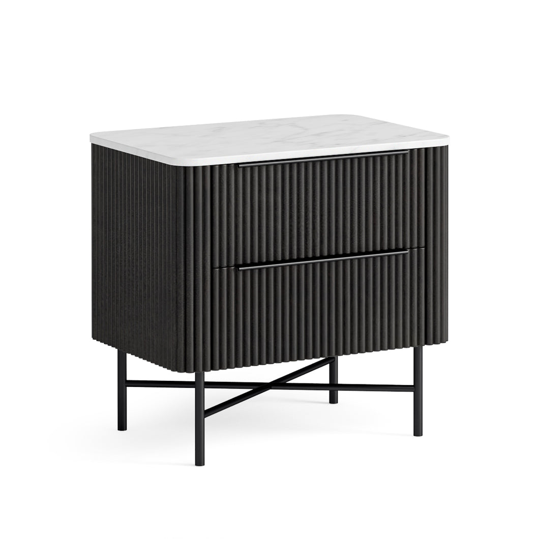 Luna Bedroom Collection - Marble/Black