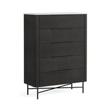 Load image into Gallery viewer, Luna Bedroom Collection - Marble/Black
