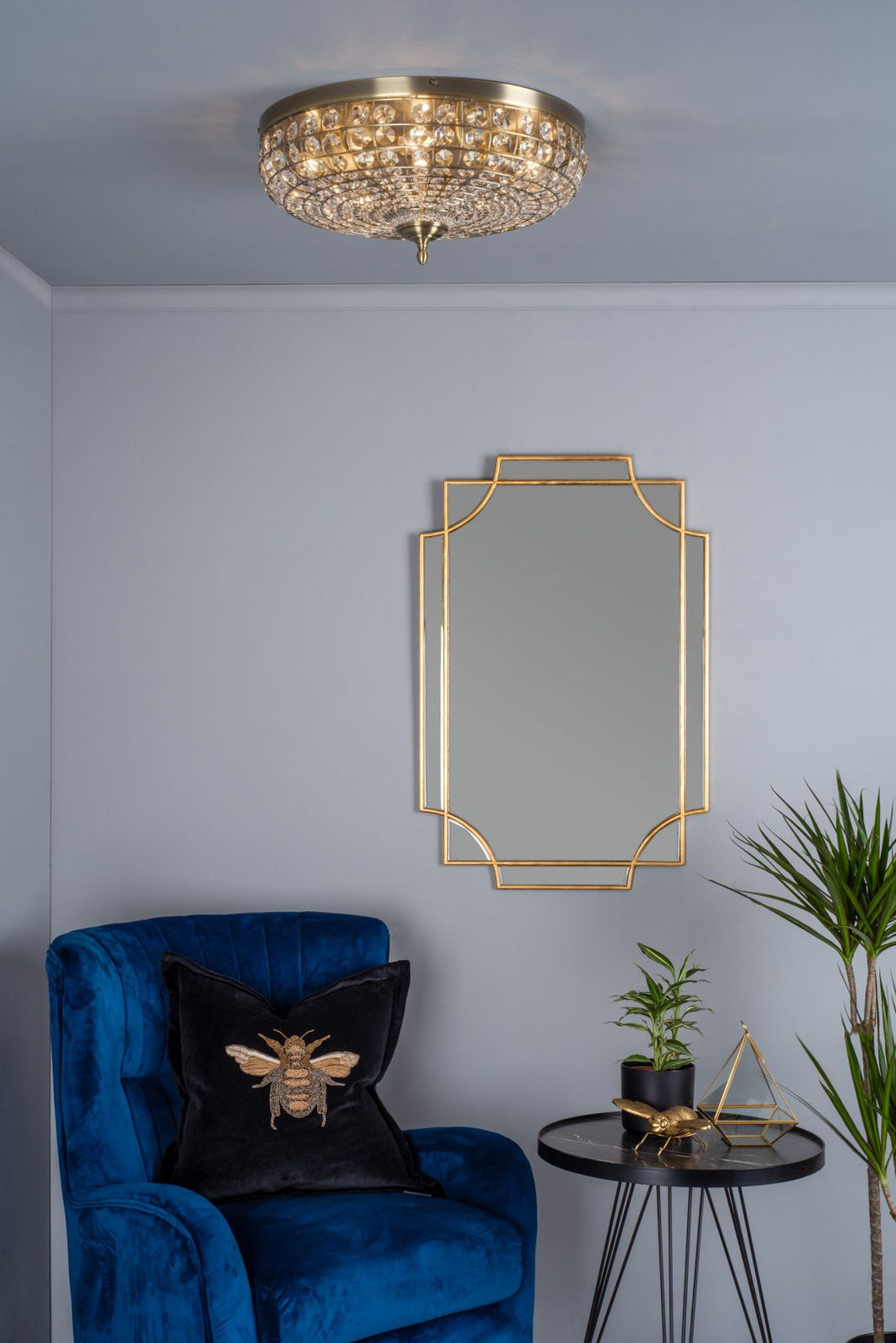 Guapo Rectangle Gold Detail Mirror 90 x 60cm