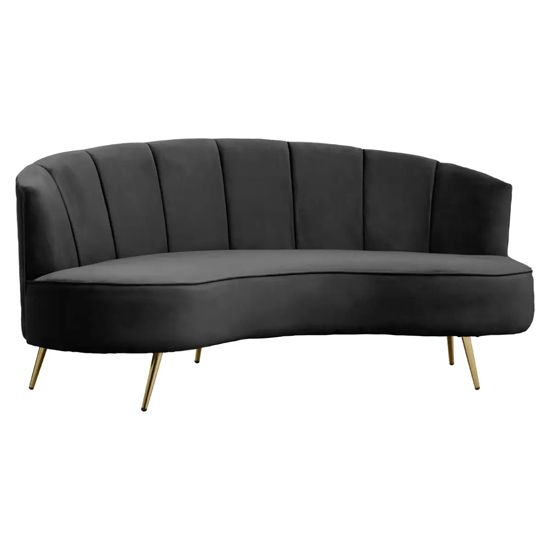 Hasna 3 Seater Sofa - Black