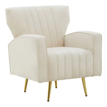 Load image into Gallery viewer, Hayley Velvet Armchair - Natural
