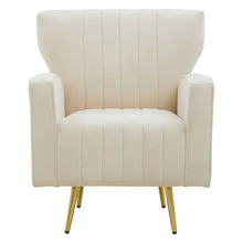 Load image into Gallery viewer, Hayley Velvet Armchair - Natural
