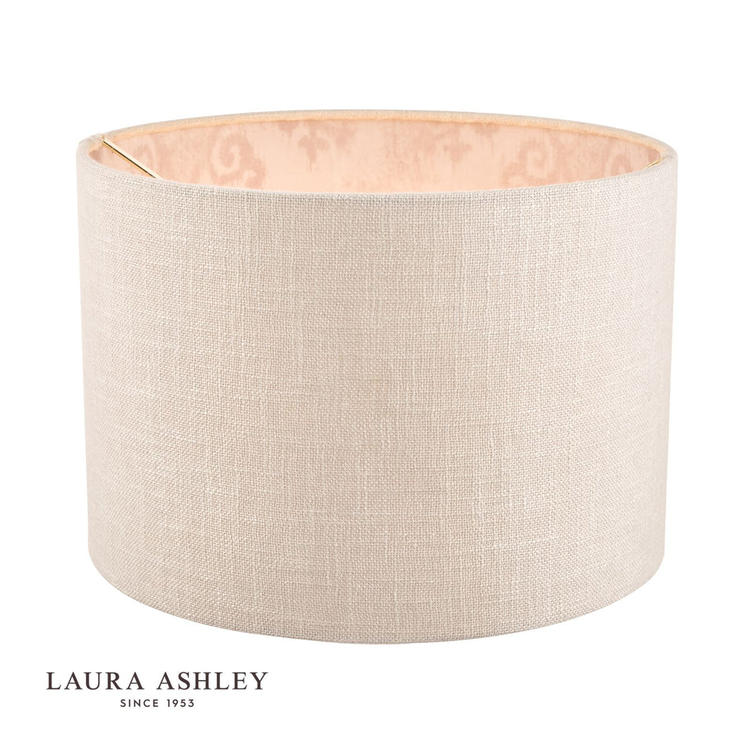 Laura Ashley - Hazelton Shade - Woven Silver/Pink