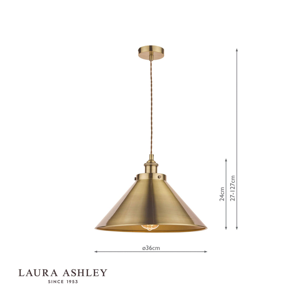 Laura Ashley - Rufus Lighting Collection - Antique Brass