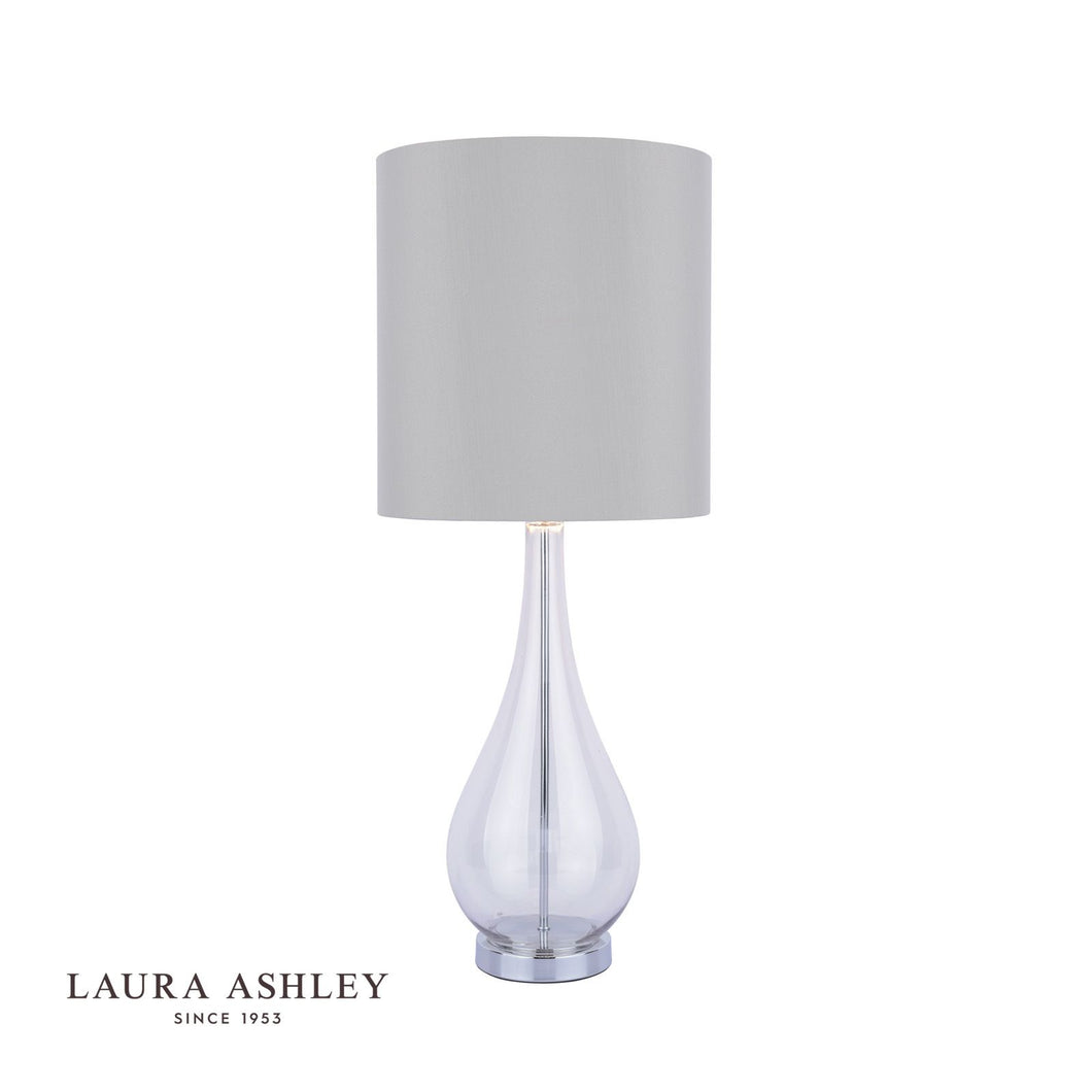 Laura Ashley - Bronant Table Lamp - Polished Chrome and Smoked Glass