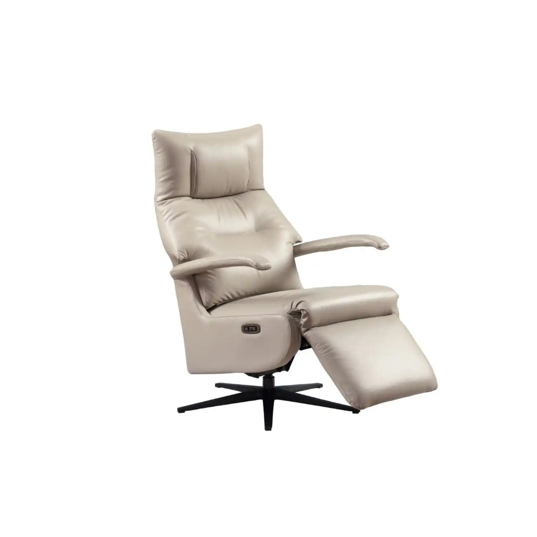 Declan swivel outlet recliner