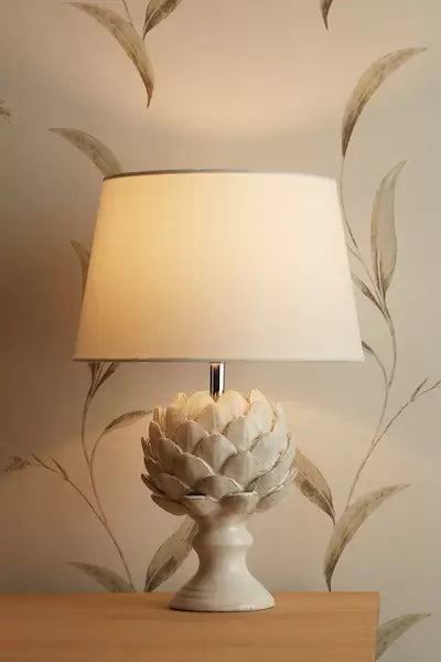 Laura Ashley - Artichoke Table Lamp - Glossed Ivory/White