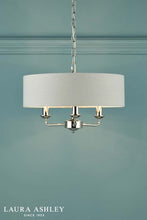 Load image into Gallery viewer, Laura Ashley - Sorrento Lighting Collection - Nickel and Silver
