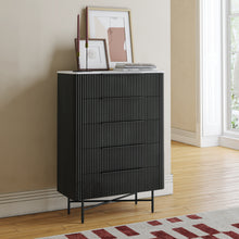 Load image into Gallery viewer, Luna Bedroom Collection - Marble/Black
