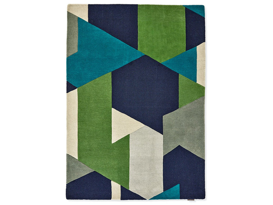 Harlequin Hand Tufted Rugs -  Popova Amazonia Sea Glass Japanese Ink