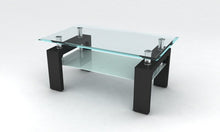 Load image into Gallery viewer, Las Vegas Occasional Tables - Black High Gloss/Clear Glass
