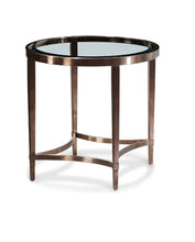 Load image into Gallery viewer, Palace Occasional Tables - Antique Brass/Clear Glass
