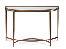 Load image into Gallery viewer, Palace Occasional Tables - Antique Brass/Clear Glass
