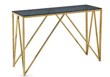 Load image into Gallery viewer, Allure Occasional Tables - Gold/Smoked Glass
