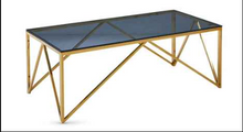 Load image into Gallery viewer, Allure Occasional Tables - Gold/Smoked Glass
