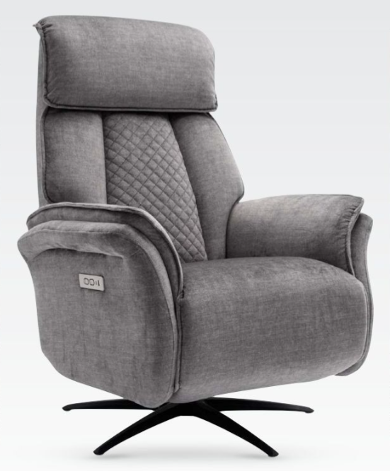 *SPRING CLEARANCE* Evoque Swivel Electric Chair - Grey