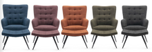 Load image into Gallery viewer, Katelyn Accent Chair and Footstool Collection - Various Colours
