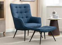 Load image into Gallery viewer, Katelyn Accent Chair and Footstool Collection - Various Colours
