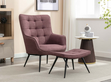 Load image into Gallery viewer, Katelyn Accent Chair and Footstool Collection - Various Colours
