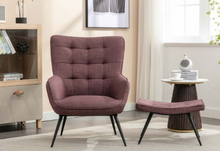 Load image into Gallery viewer, Katelyn Accent Chair and Footstool Collection - Various Colours
