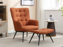 Load image into Gallery viewer, Katelyn Accent Chair and Footstool Collection - Various Colours

