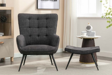 Load image into Gallery viewer, Katelyn Accent Chair and Footstool Collection - Various Colours
