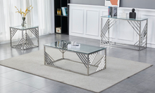Load image into Gallery viewer, Serene Occasional Tables - Stainless Steel/Clear Glass *LIMITED STOCK AVAILABLE*
