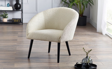 Load image into Gallery viewer, Amari Ivory Boucle Accent Chair
