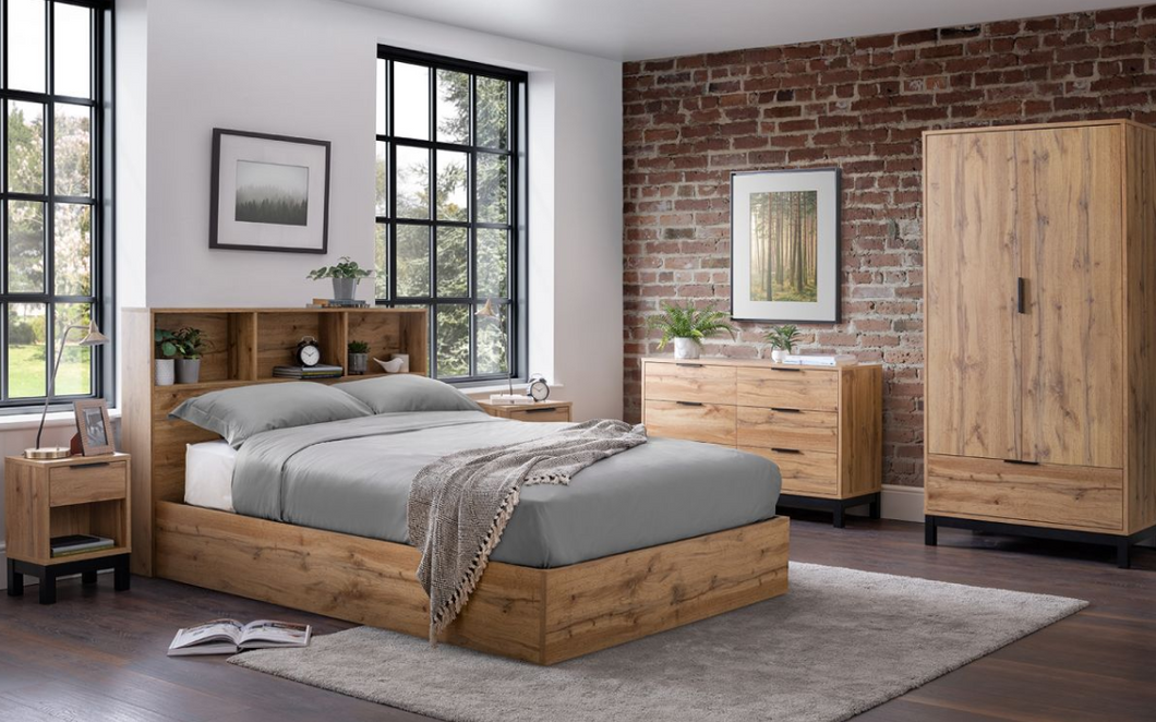 Bali Ottoman Storage Beds - Light Oak