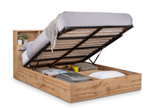 Load image into Gallery viewer, Bali Ottoman Storage Beds - Light Oak
